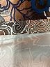 Unbranded 100% Polyester Paisley Silver 3/4 Sleeve Blouse Size 1X - photo 7