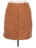 Shein Curve Solid Brown Casual Skirt Size 0X - photo 1