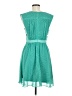 Ara 100% Polyester Polka Dots Teal Casual Dress Size M - photo 2