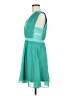 Ara 100% Polyester Polka Dots Teal Casual Dress Size M - photo 5