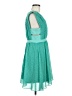 Ara 100% Polyester Polka Dots Teal Casual Dress Size M - photo 4
