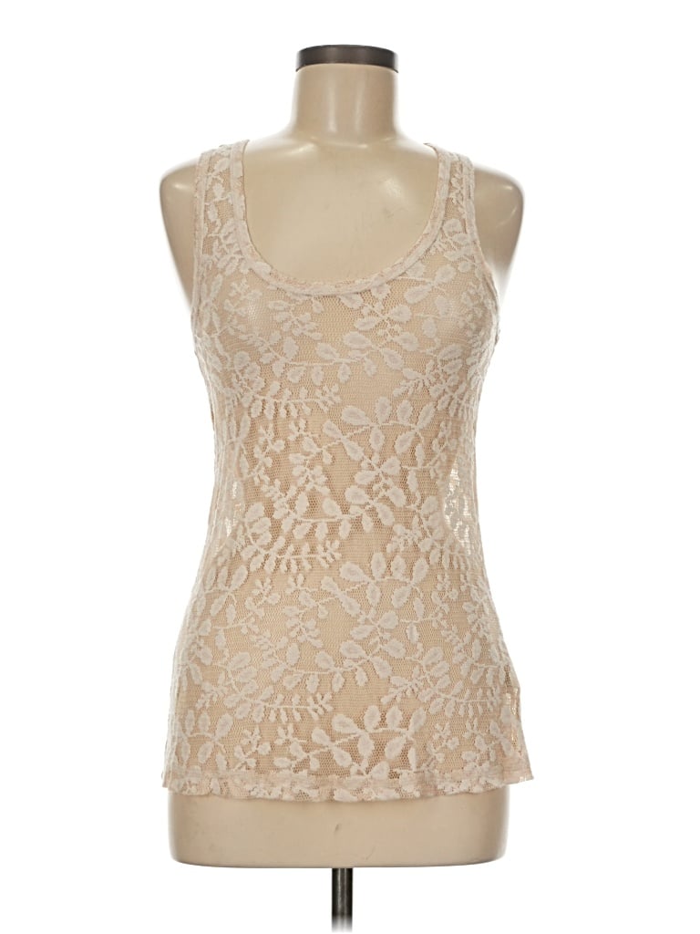 Pre-owned Bke Tank Top Ivory Strapless Neckline Tops In White