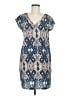 C. Luce 100% Polyester Print Blue Casual Dress Size M - photo 1