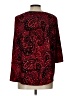 Amana Burgundy 3/4 Sleeve Blouse Size L - photo 2