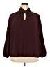 Nine West 100% Polyester Burgundy 3/4 Sleeve Blouse Size 2X - photo 1