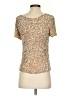 Parker 100% Rayon Gold Short Sleeve Top Size S - photo 2