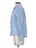 Jun & Ivy 100% Rayon Stripes Blue Long Sleeve Button-Down Shirt Size S - photo 5