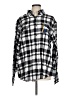 George Checkered-gingham Black Long Sleeve Button-Down Shirt Size L - photo 1