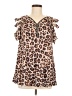 Assorted Brands Brown Sleeveless Blouse Size M - photo 1