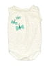 Gymboree 100% Cotton Ivory Short Sleeve Onesie Size 3-6 mo - photo 1