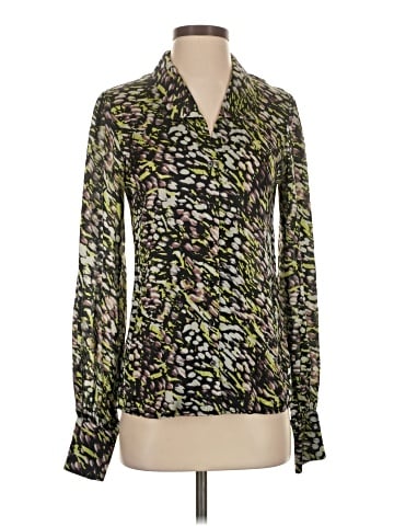 Rachel Zoe Long Sleeve Silk Top (view 1)