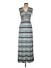 Max Studio Stripes Teal Casual Dress Size L - photo 1