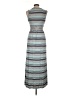 Max Studio Stripes Teal Casual Dress Size L - photo 2