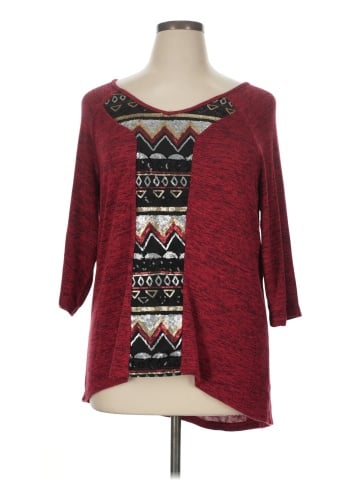 One World 3/4 Sleeve Top (view 1)