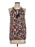 Lucy & Laurel 100% Polyester Orange Sleeveless Blouse Size XS - photo 1