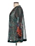 Soft Surroundings Teal 3/4 Sleeve Blouse Size L - photo 5