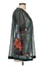 Soft Surroundings Teal 3/4 Sleeve Blouse Size L - photo 4