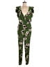 1.State Floral Green Jumpsuit Size M - photo 1
