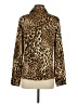 Assorted Brands 100% Polyester Animal Print Brown Long Sleeve Blouse Size S - photo 2
