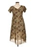 Unbranded Paisley Tan Casual Dress Size L (estimated) - photo 2