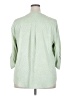 Torrid 100% Polyester Green 3/4 Sleeve Blouse Size 2X Plus (2) - photo 2