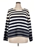 John Paul Richard 100% Polyester Stripes Blue Pullover Sweater Size XXL - photo 1
