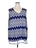Catherines Blue Sleeveless Blouse Size 3X - photo 1
