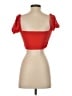 Privacy Please Red Short Sleeve Top Size S - photo 2