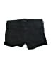 Express Solid Black Denim Shorts Size 8 - photo 1