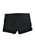 Express Solid Black Denim Shorts Size 8 - photo 2