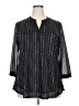 Timeson Black 3/4 Sleeve Blouse Size XXL - photo 1