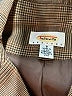 Talbots 100% Acetate Plaid Brown Blazer Size 8 - photo 6