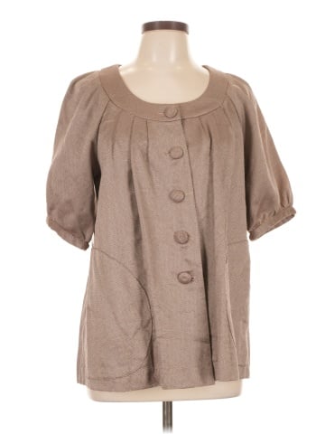 Twelfth Street by Cynthia Vincent Short Sleeve Blouse (view 1)