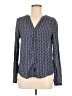 Hinge 100% Viscose Blue Long Sleeve Blouse Size M - photo 1