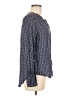Hinge 100% Viscose Blue Long Sleeve Blouse Size M - photo 4