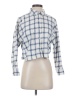 Madewell Checkered-gingham Blue Long Sleeve Blouse Size S - photo 1