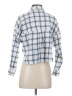 Madewell Checkered-gingham Blue Long Sleeve Blouse Size S - photo 2
