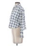 Madewell Checkered-gingham Blue Long Sleeve Blouse Size S - photo 5