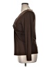 IMAN Brown Long Sleeve Top Size XL - photo 5