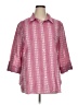 Allison Daley Hearts Pink 3/4 Sleeve Blouse Size XL - photo 1