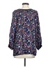 Margaret O'Leary Blue 3/4 Sleeve Blouse Size S - photo 2