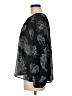 Just Fab 100% Polyester Paisley Black Long Sleeve Blouse Size M - photo 5