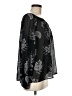 Just Fab 100% Polyester Paisley Black Long Sleeve Blouse Size M - photo 4