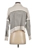 MNG Stripes Ivory Pullover Sweater Size XS - photo 2