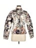 Boston Proper 100% Nylon Floral Silver Gray Jacket Size M - photo 1