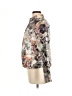 Boston Proper 100% Nylon Floral Silver Gray Jacket Size M - photo 5