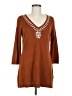 IMAN Brown 3/4 Sleeve Top Size M - photo 1