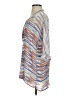 Nic + Zoe Stripes Blue 3/4 Sleeve Blouse Size XS - photo 5