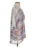 Nic + Zoe Stripes Blue 3/4 Sleeve Blouse Size XS - photo 4