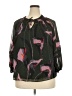 Zac & Rachel 100% Polyester Black 3/4 Sleeve Blouse Size 2X - photo 1